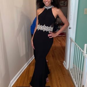 Black pageant / prom dress